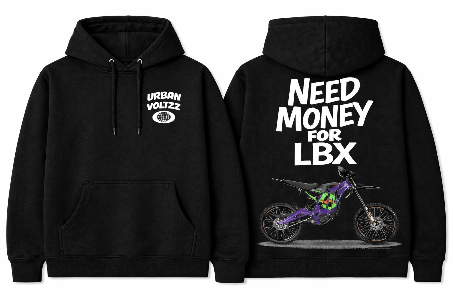 PREORDER Need Money For LBX Black Hoodie