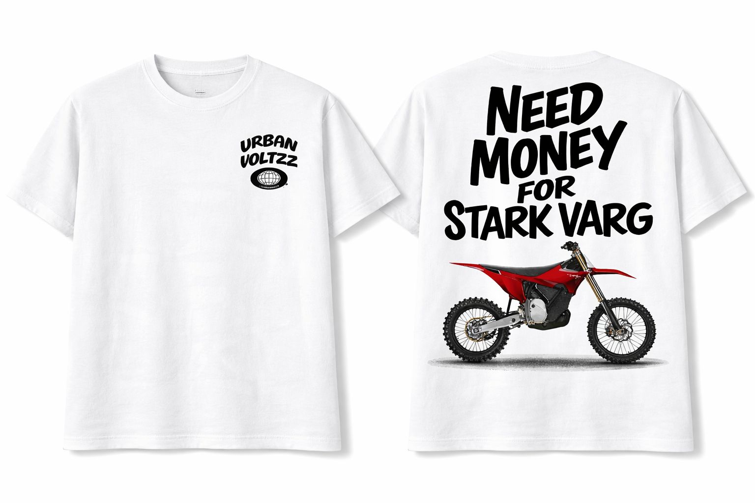 PREORDER Need Money For Stark Varg White Shirt