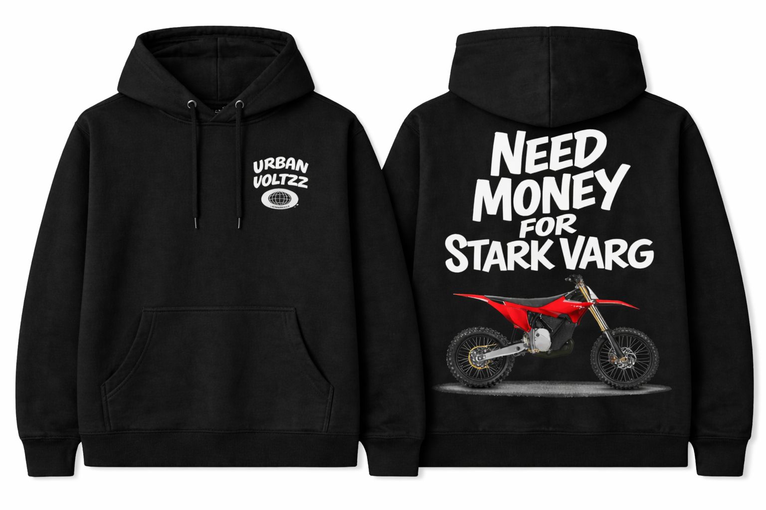PREORDER Need Money For Stark Varg Black Hoodie