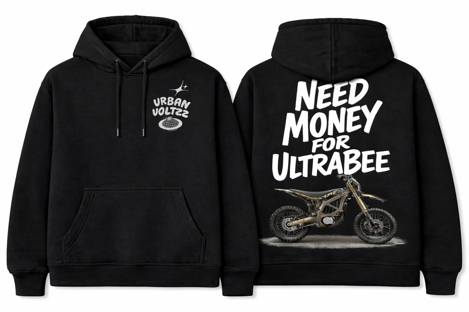 PREORDER Need Money For Ultra Bee Black Hoodie