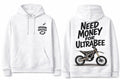 PREORDER Need Money For Ultra Bee White Hoodie